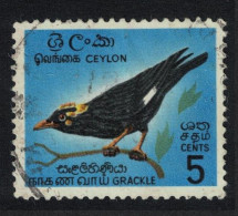 Ceylon Southern Grackle Bird 5 Cents 1964 Canc SG#485 - Sri Lanka (Ceylan) (1948-...)