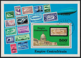 Central African Empire 'Graf Zeppelin' Flights MS 1977 CTO SG#MS514 - Zentralafrik. Republik