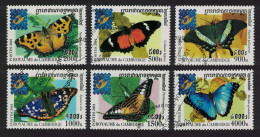 Cambodia Butterflies 6v 2001 CTO SG#2125-2130 - Cambogia