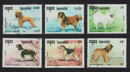 Cambodia Dogs 5v 1990 CTO SG#1096-1101 - Cambodja