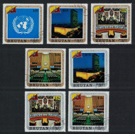 Bhutan United Nations Membership 7v 1971 Canc MI#473A-479A - Bhoutan