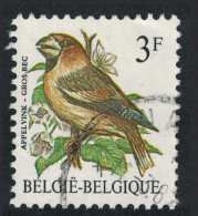 Belgium Hawfinch Bird Buzin 'Apelvink - Gros Bec' 3f Typo Paper 1986 Canc SG#2847 MI#2241v Sc#1219 - Gebraucht