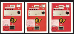 Belgium ATM Labels Maxicards Antwerp 1984 MI#3 - Used Stamps