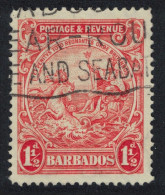 Barbados Inscr 'POSTAGE & REVENUE' 1½d T2 1925 Canc SG#231b - Barbades (...-1966)
