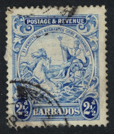 Barbados Inscr 'POSTAGE & REVENUE' 2½d 1925 Canc SG#233 - Barbades (...-1966)