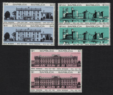 Barbuda Royal Wedding 3 Booklet Panes No Perforation Between Stamps 1981 MH SG#566b-570b - Barbuda (...-1981)