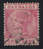 Barbados Queen Victoria One Penny 1882 Canc SG#92 - Barbades (...-1966)