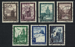 Austria Airmail Stamps 7v COMPLETE 1947 Canc SG#1017-1023 MI#822-828 - Gebruikt