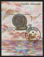 Malagasy Rep. Mollusc 'Achitectonica Maxima' MS 1993 CTO SG#MS1107 MI#Block 208 - Madagaskar (1960-...)