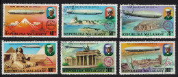 Malagasy Rep. 75th Anniversary Of Zeppelin 6v Def 1976 SG#346-351 Sc#545-548+C158-159 - Madagaskar (1960-...)