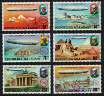 Malagasy Rep. 75th Anniversary Of Zeppelin 6v 1976 CTO SG#346-351 Sc#545-548+C158-159 - Madagascar (1960-...)