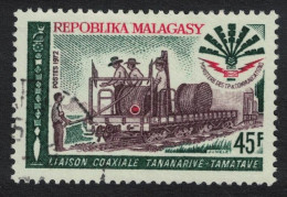 Malagasy Rep. Co-axial Cable Link Tananarive - Tamatave 1972 Canc SG#210 Sc#464 - Madagaskar (1960-...)