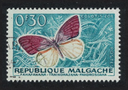 Malagasy Rep. Butterfly 'Colotis Zoe' 1960 Canc SG#7 MI#445 Sc#306 - Madagascar (1960-...)