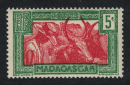 Madagascar Zebus Cattle 5c 1930 MH SG#127 - Madagascar (1960-...)