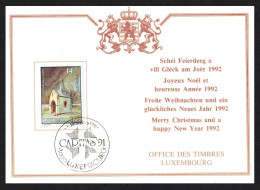 Luxembourg Christmas FDC 1991 SG#1304 - Gebruikt