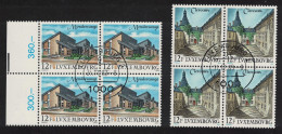 Luxembourg Tourism 2v Blocks Of 4 1990 CTO SG#1275-1276 MI#1251-1252 - Gebruikt