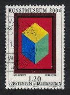 Liechtenstein 'Cube' Painting By Sol LeWit Inauguration Of Art Museum 2000 Canc SG#1232 - Gebraucht