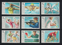Liechtenstein Cycling Tennis European Small States Games 9v 1999 SG#1195-1203 - Used Stamps