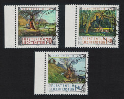 Liechtenstein Paintings By Eugen Zotow Painter 3v 1996 CTO SG#1142-1144 - Used Stamps