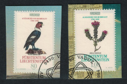 Liechtenstein Birds Condor Plant Humboldt Europa CEPT 2v On Paper 1994 CTO SG#1072-1073 Sc#1022-1023 - Used Stamps