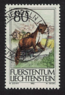 Liechtenstein Beech Marten Wild Animal 1993 Canc SG#1062 Sc#1007 - Gebruikt