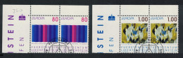 Liechtenstein Europa Contemporary Art 2v Corner Pairs 1993 CTO SG#1049-1050 - Used Stamps