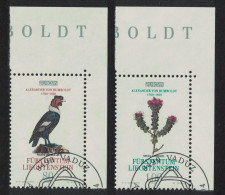 Liechtenstein Birds Condor Plant Humboldt Europa CEPT 2v Corners 1994 CTO SG#1072-1073 Sc#1022-1023 - Used Stamps