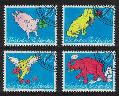 Liechtenstein Greetings Stamps 4v 1994 CTO SG#1075-1078 - Usati