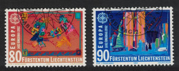 Liechtenstein Europa Discovery Of America By Columbus 2v 1992 CTO SG#1030-1031 - Gebraucht