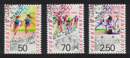 Liechtenstein Cycling Judo Olympic Games Barcelona 3v 1992 CTO SG#1027-1029 - Used Stamps