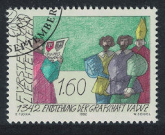 Liechtenstein 650th Anniversary Of County Of Vaduz 1992 CTO SG#1041 - Oblitérés