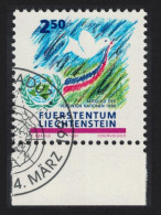 Liechtenstein Bird Admission To UN Membership 1991 CTO SG#1010 - Gebruikt