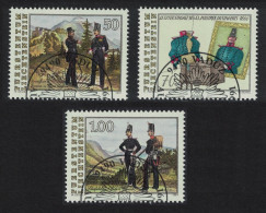 Liechtenstein Military Contingent 3v 1991 CTO SG#1011-1013 MI#1020-1022 - Used Stamps