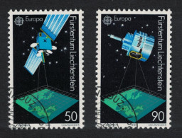 Liechtenstein Europa Europe In Space 2v 1991 CTO SG#1006-1007 - Gebruikt