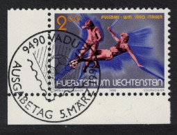 Liechtenstein World Cup Football Championship Italy Corner 1990 CTO SG#990 - Used Stamps