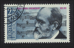 Liechtenstein Josef Gabriel Rheinberger Composer 1989 CTO SG#954 - Gebruikt