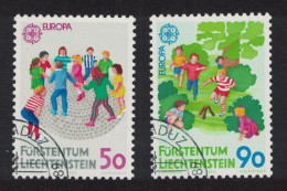Liechtenstein Europa Children's Games 2v 1989 CTO SG#952-953 - Used Stamps