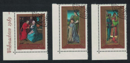 Liechtenstein Paintings Christmas 3v Corners 1989 CTO SG#981-983 Sc#918-920 - Used Stamps