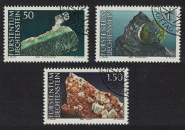 Liechtenstein Minerals 3v 1989 CTO SG#984-986 - Gebraucht