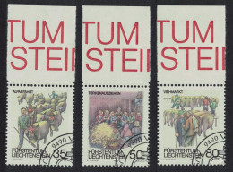 Liechtenstein Cattle Autumn Customs 3v 1989 CTO SG#962-964 - Used Stamps