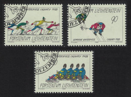 Liechtenstein Winter Olympic Games Calgary 1988 3v 1987 CTO SG#928-930 - Gebraucht