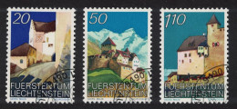 Liechtenstein Vaduz Castle 3v 1986 CTO SG#886-890 - Gebraucht