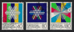 Liechtenstein Winter Olympic Games Sarajevo 3v 1983 CTO SG#826-828 - Gebraucht