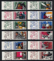 Liechtenstein Occupations 12v Margins 1984 CTO SG#844-855 - Used Stamps