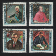 Liechtenstein Suvorov Russian General Famous Visitors 4v 1984 CTO SG#832-835 - Used Stamps