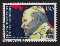 Liechtenstein Pope John Paul II Holy Year 1983 CTO SG#825 - Gebraucht