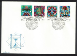 Liechtenstein Cancer Leo Virgo Libra Signs Of The Zodiac 4v FDC 1977 SG#666-669 - Gebraucht