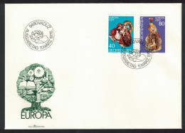 Liechtenstein Europa Ceramics By Prince Hans Von Liechtenstein 2v FDC 1976 SG#628-629 MI#642-643 - Used Stamps