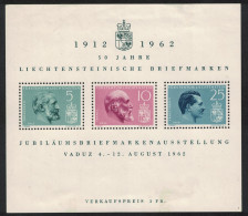 Liechtenstein First Stamps MS 1962 MH SG#MS412a MI#Block  6 - Neufs