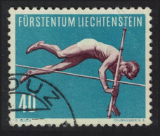 Liechtenstein Pole Vault Sport 1956 Canc SG#342 MI#344 Sc#299 - Used Stamps